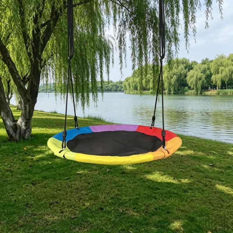 Kids Outdoor Hammock - Dairesel Oxford Net Kanvas Çocuk Hamak