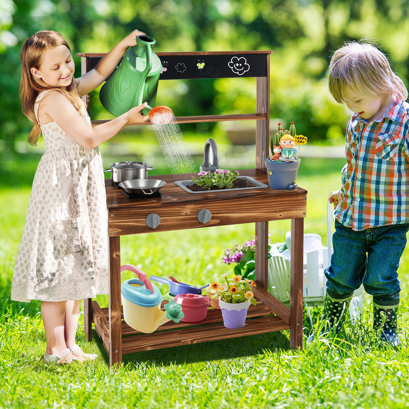 Kids Outdoor Sink - Çocuklar için Döner Musluklu ve Çıkarılabilir