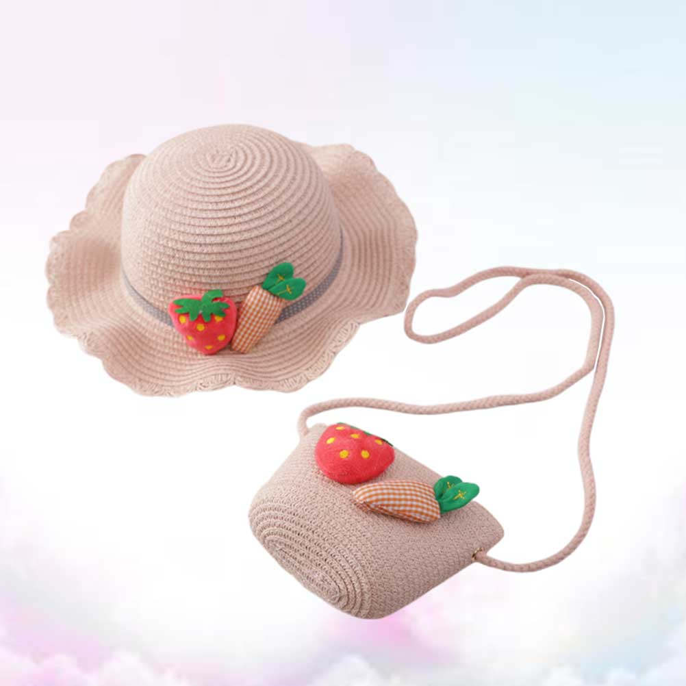 Kids Outdoor Hat - 1 Set Çocuk Hasır Güneş Koruyucu