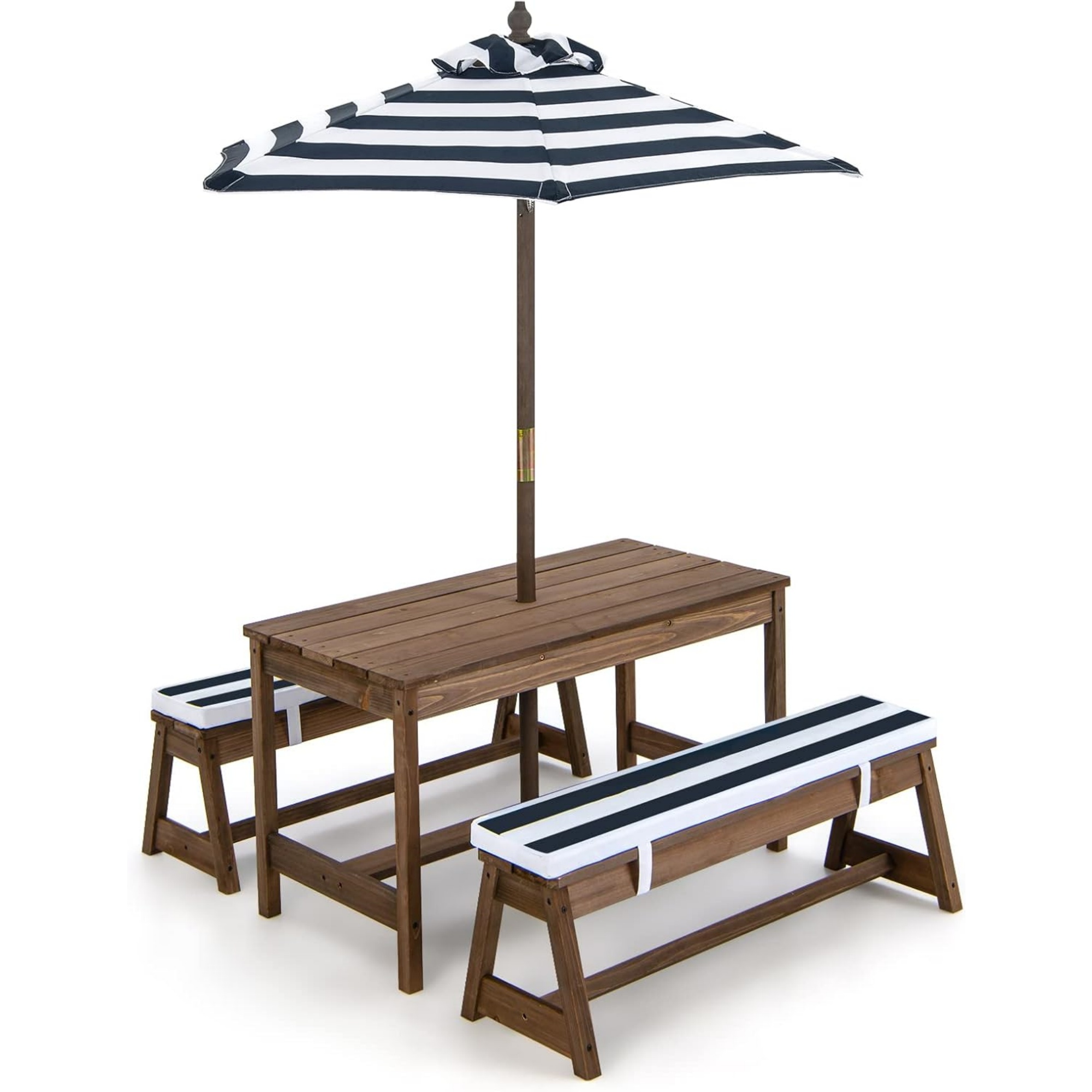Kids Outdoor Table With Umbrella - Çocuk Piknik Masası, Şemsiyeli Katlanabilir, Bahçe