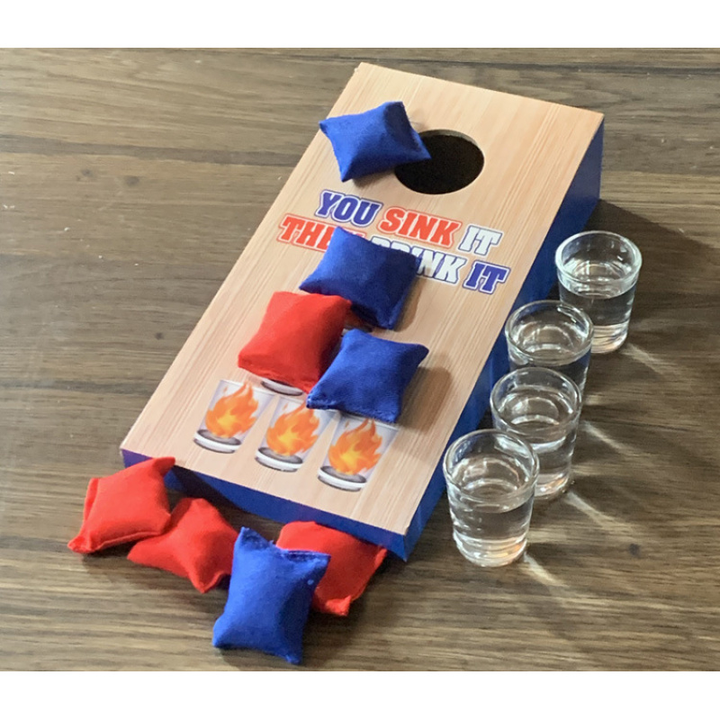 Kids Outdoor Garden Toys - 1 takım ahşap fırlatma oyun tahtası