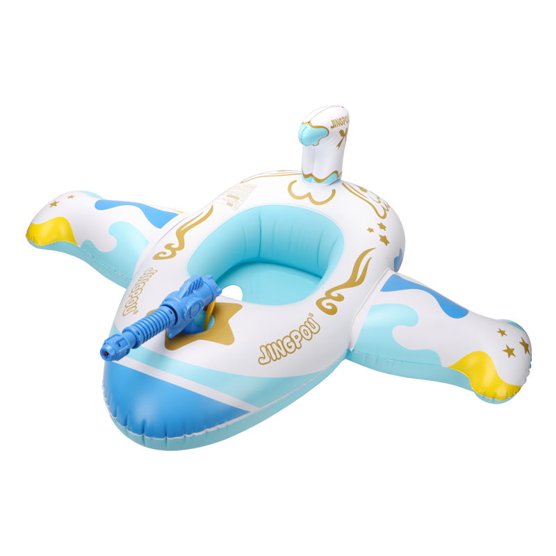 Water Gun Soaker - Swimbobo Mavi Çocuklar Uçak Yüzme Koltuğu