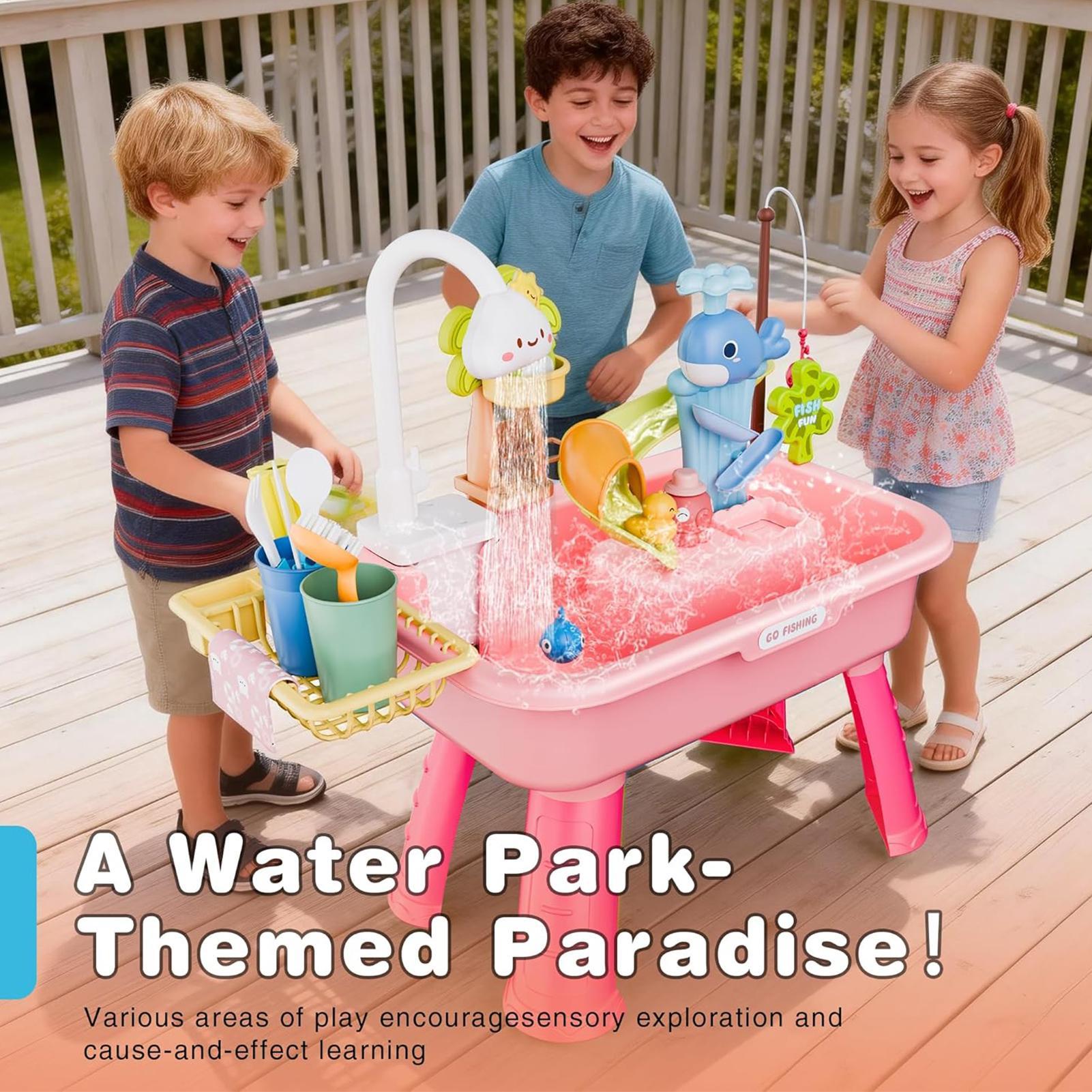 Kids Outdoor Sink - Su Oyun Masası Mutfak Oyuncak Lavabosu