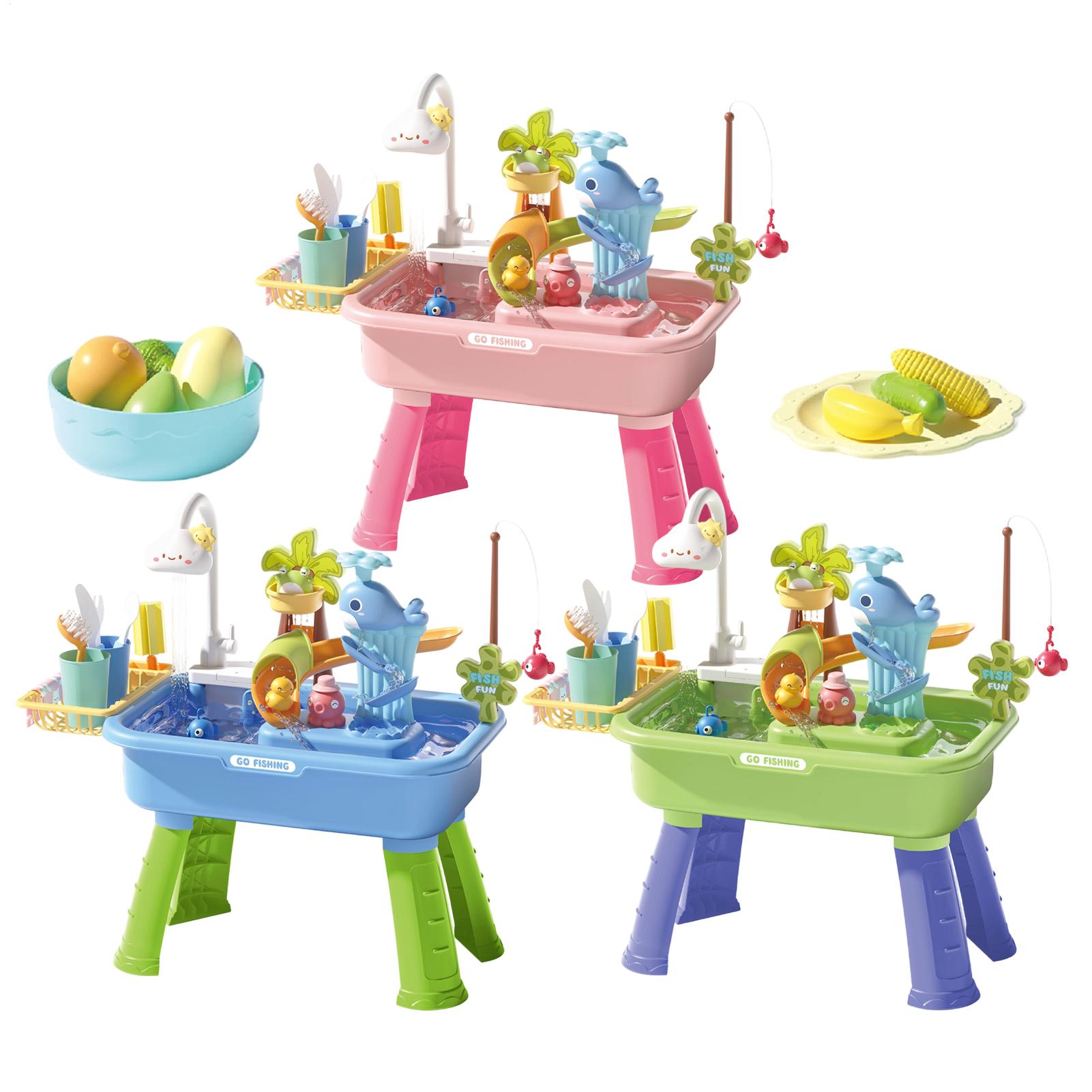 Kids Outdoor Sensory Table - 43 Parça Elektrikli Çocuk Su Masası