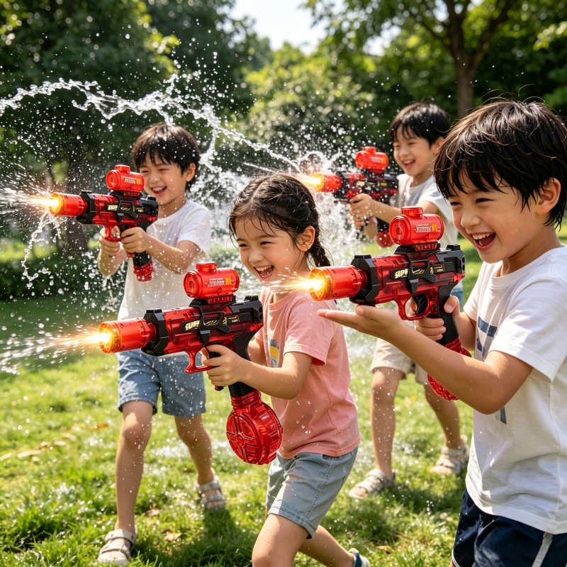 Water Gun Soaker - Simüle Edilmiş Atış Çocuk Elektrikli Su