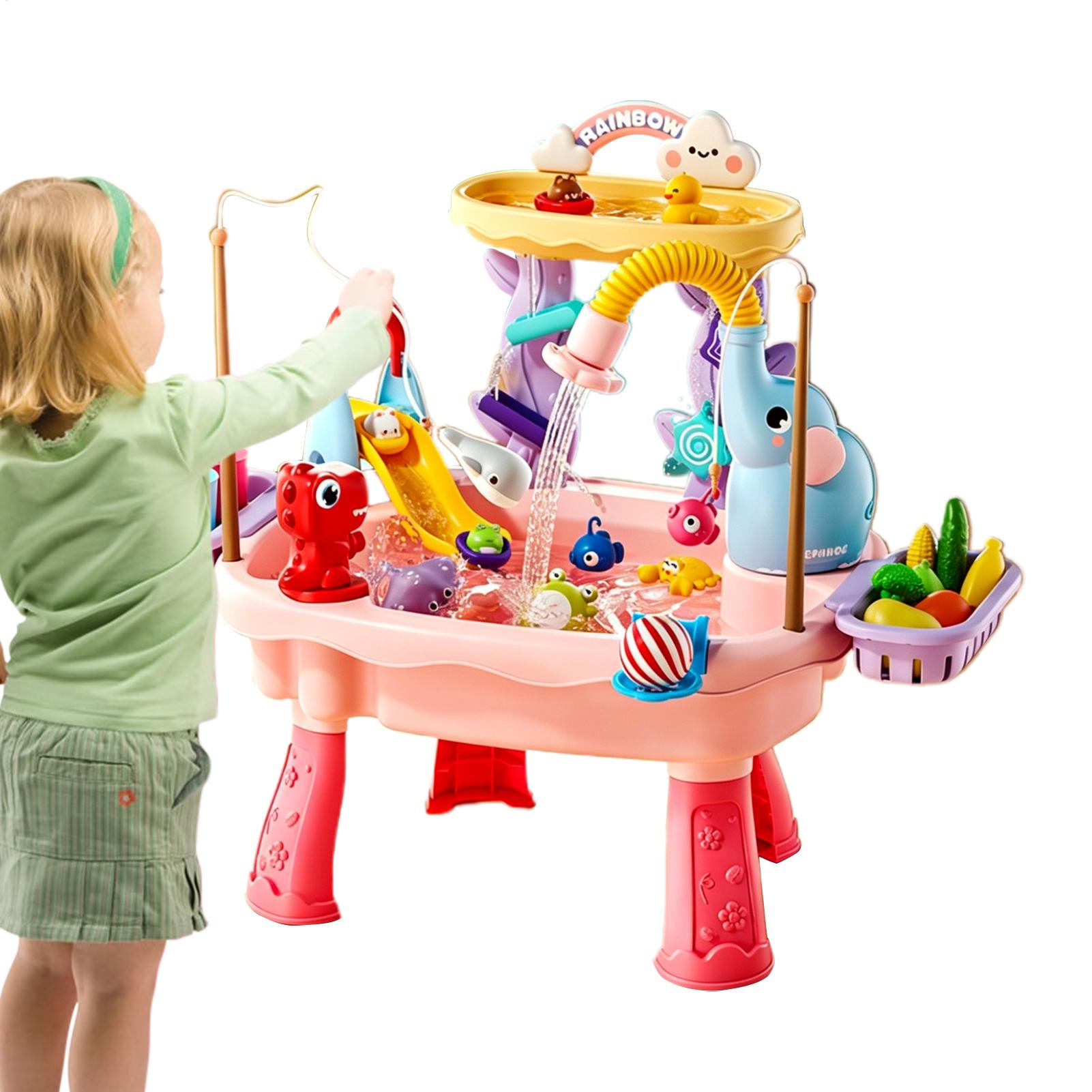Kids Outdoor Sensory Table - 1 adet yükseltilmiş yürümeye başlayan çocuk