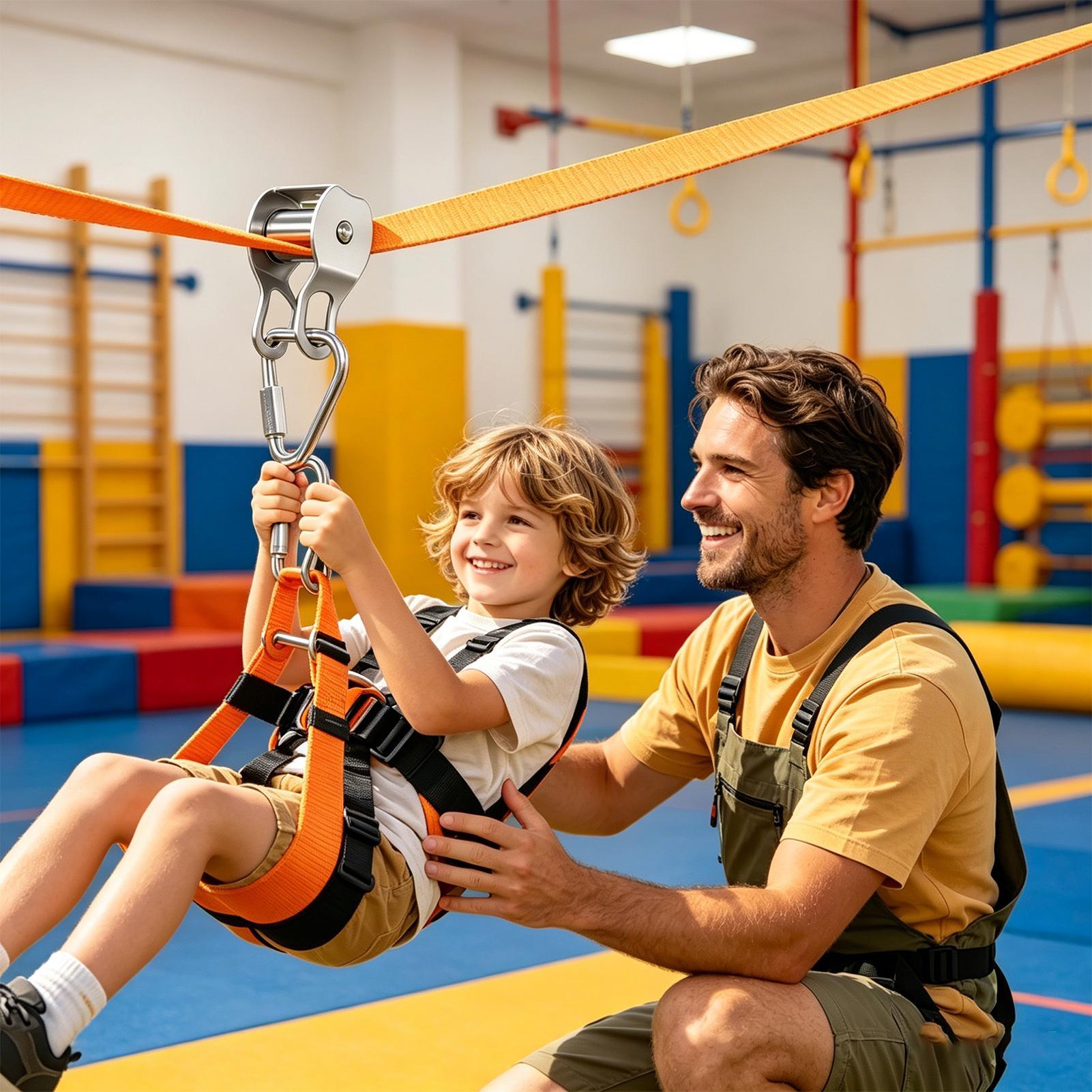 Kids Outdoor Yard Toys - Çocuklar için Zipline Denge Eğlence Oyuncakları