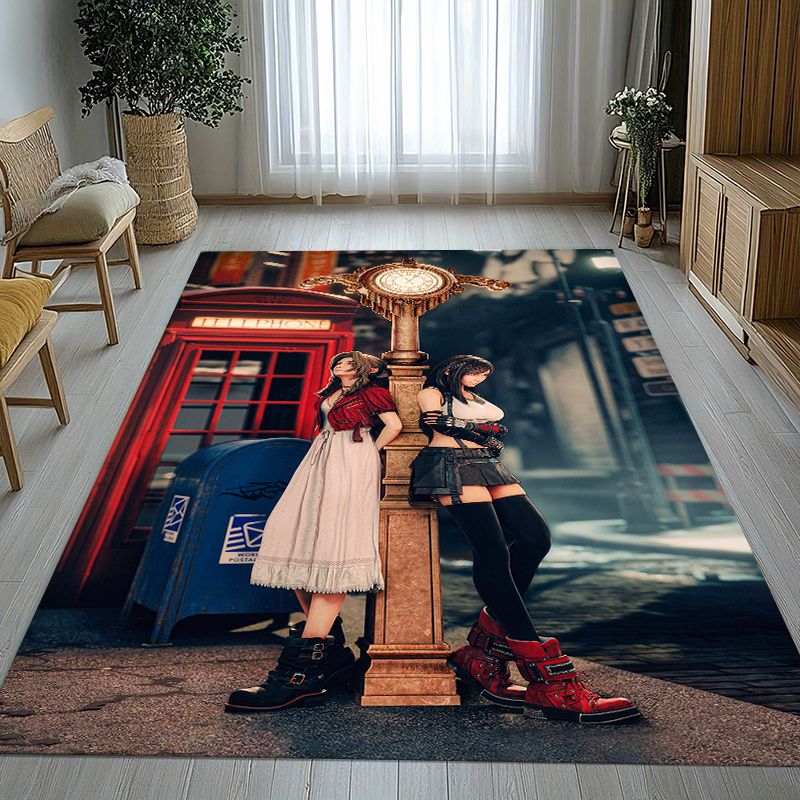 Kids Outdoor Flooring - Klasik Final Fantasy Oyunları Karikatür Oturma