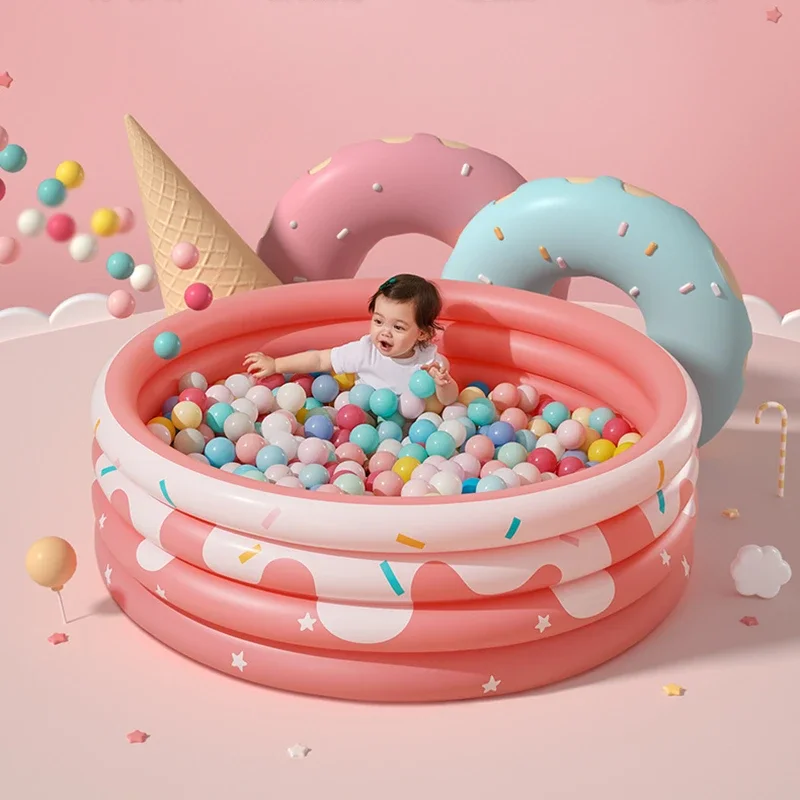 Kids Outdoor Garden Toys - Yeniden kullanılabilir şişme yüzme havuzu çift