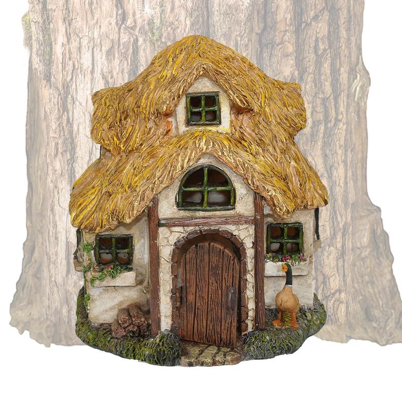 Kids Outdoor Fairy Garden - Peri bahçe evi ahşap ağaç yüz