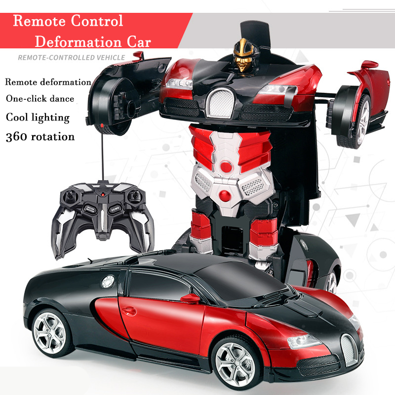 Kids Outdoor Entertainment - 2in1 Elektrikli RC Araba Dönüşümü Robotlar