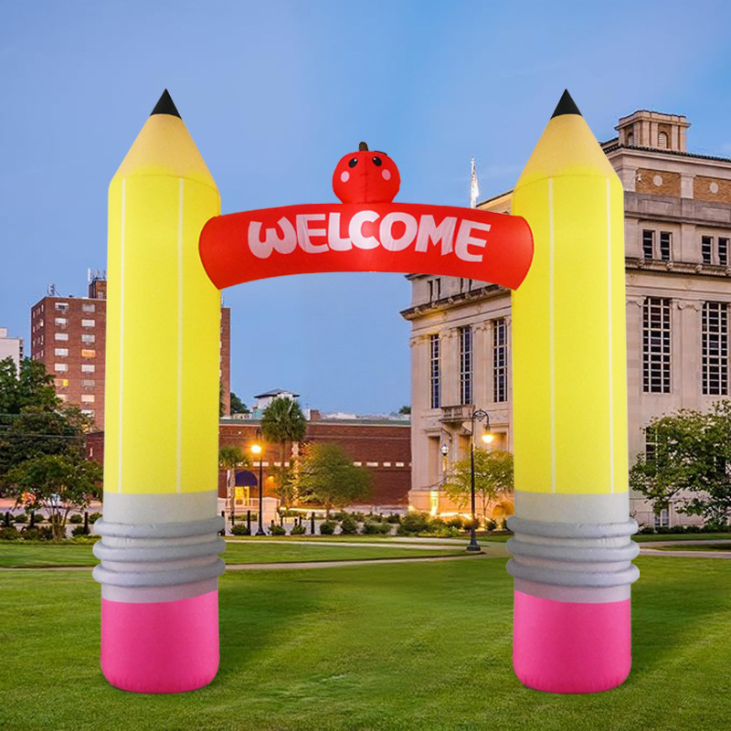 Kids Outdoor Inflatable - 9FT Şişme Kalem Kemer Süslemeleri Dahili