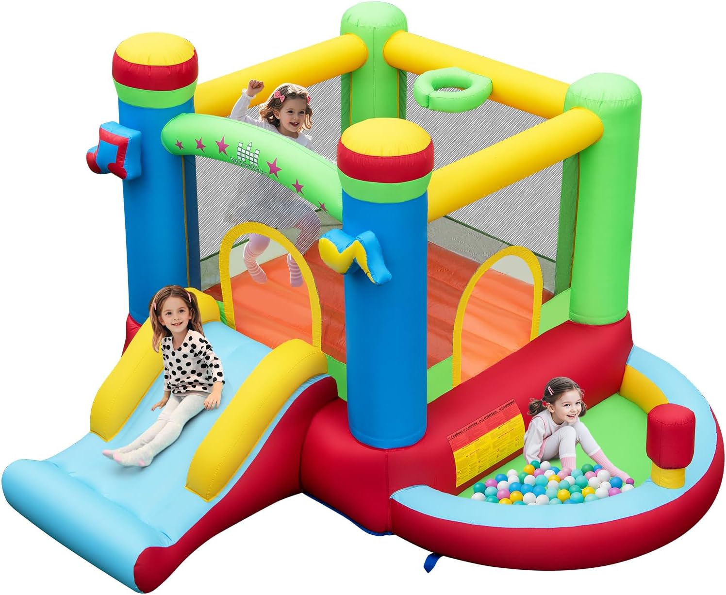 Kids Outdoor Inflatable - Top Havuzlu Şişme Oyun Evi, 3-12