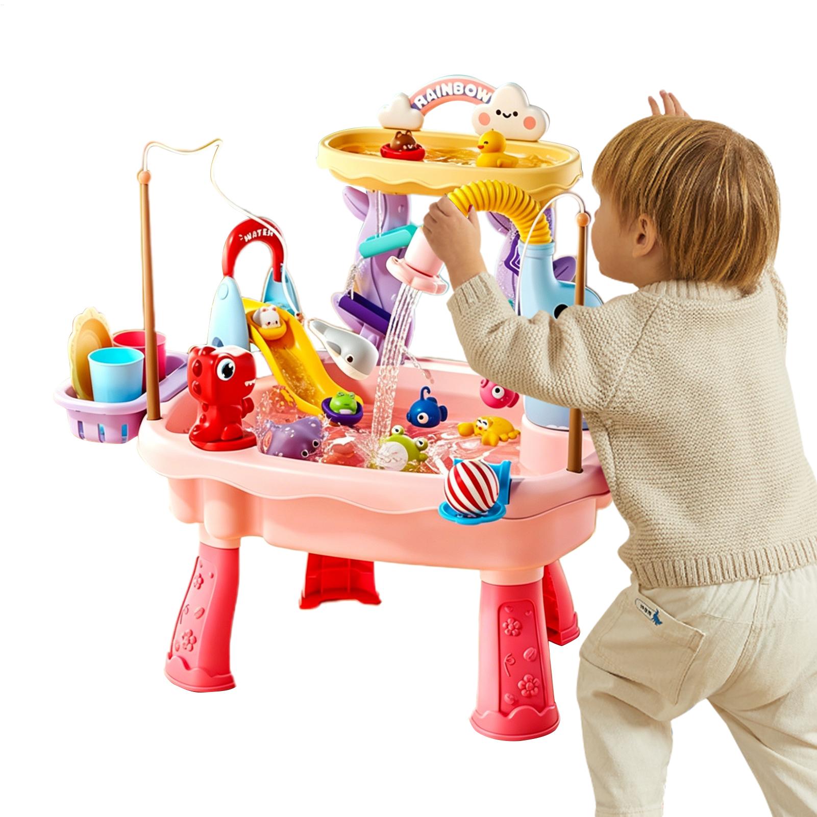 Kids Outdoor Sensory Table - Çocuklar için Su Aktivite Masası, Pompalı
