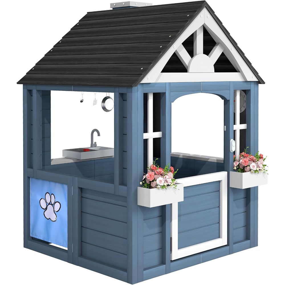 Kids Outdoor Sink - Jevol Çocuk Açık Hava Oyun Evi,