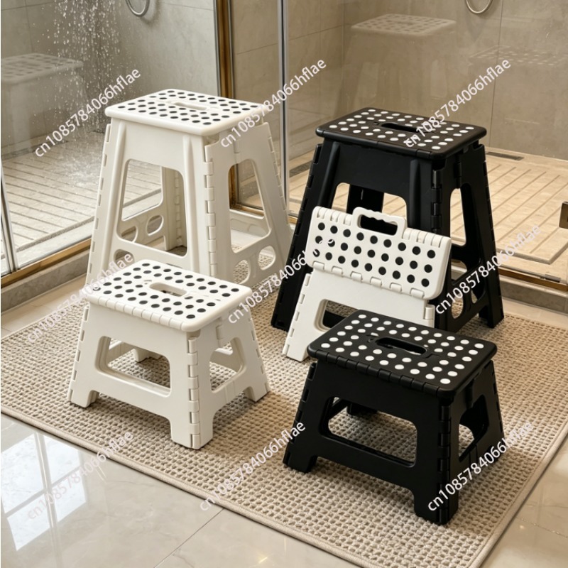 Kids Outdoor Foldable Chair - Kalınlaştırılmış Plastik Katlanır Tabure, Yetişkinler ve