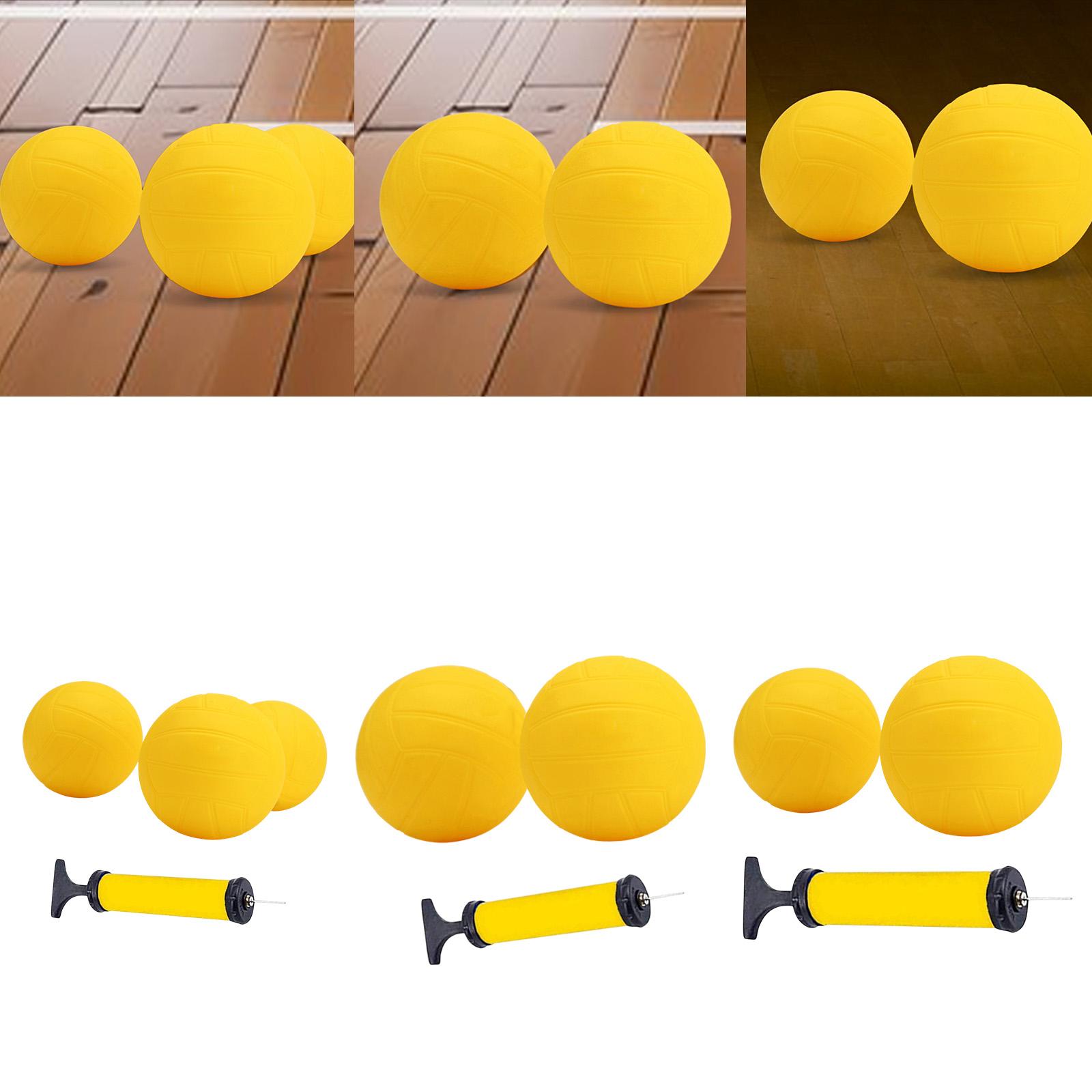 Kids Outdoor Volleyball Net - Şişirilebilir Mini Voleybol Sarı PVC Yumuşak