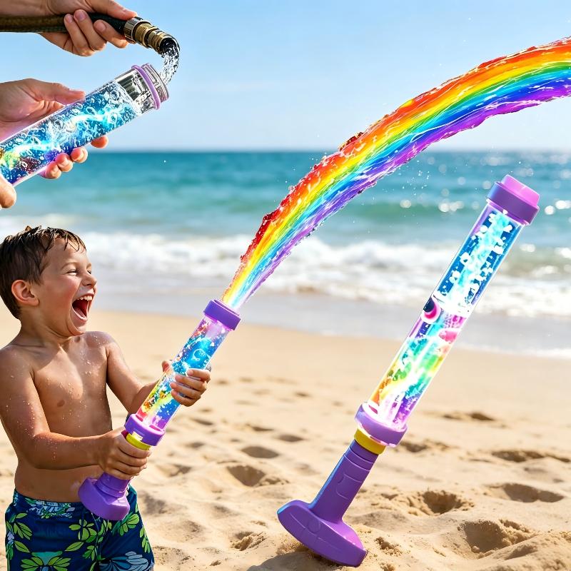 Water Gun Soaker - LED Gökkuşağı Işıklı Su Tabancası, Büyük