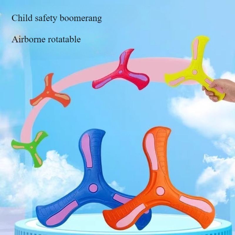 Kids Outdoor Toys - Çocuk Bumerang Yumuşak Üç yapraklı Çapraz
