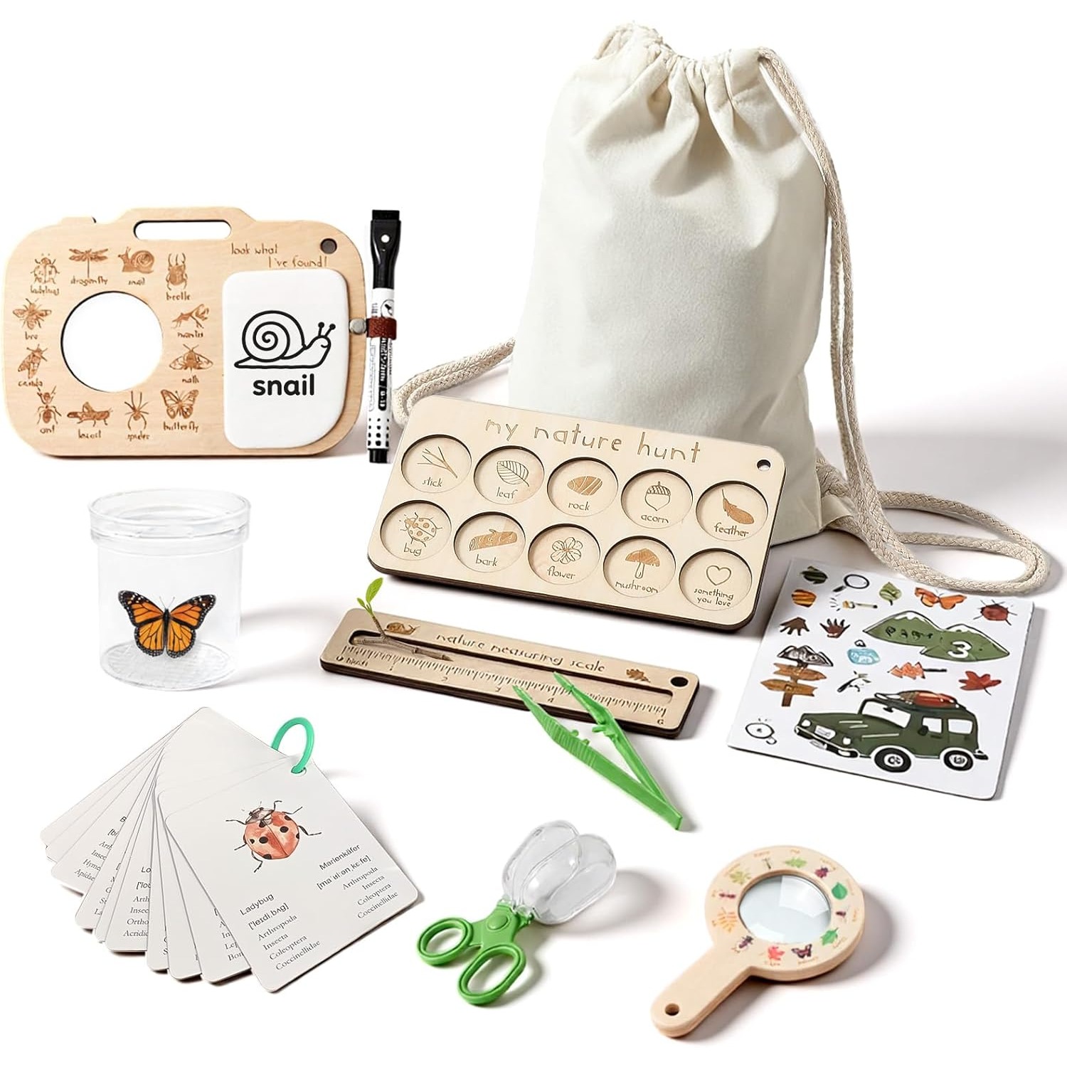 Kids Outdoor Adventure Kit - Çocuklar için Böcek Yakalama Seti, Böcek