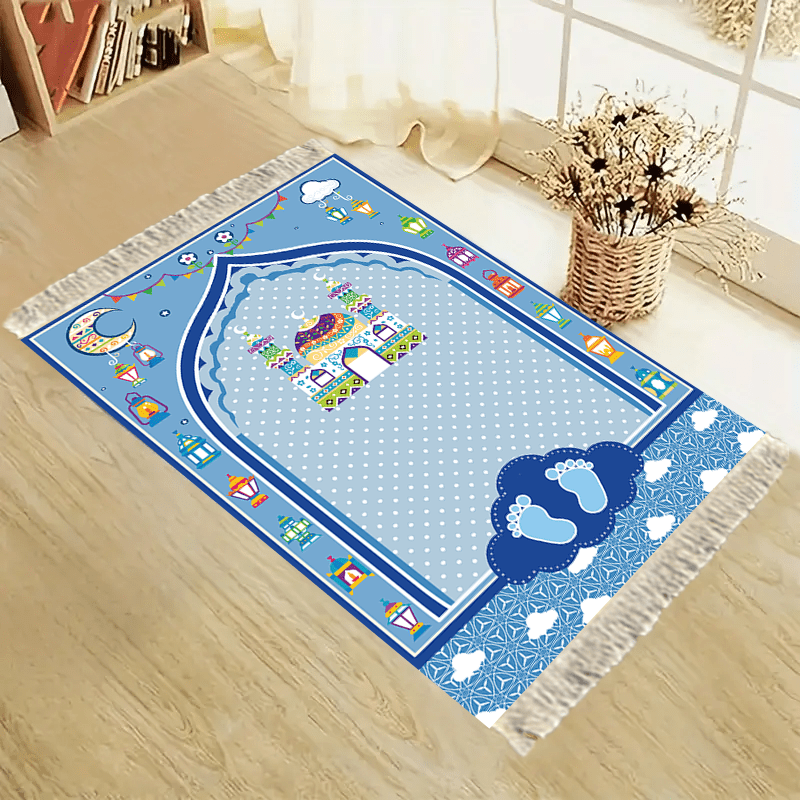 Kids Outdoor Mat Waterproof - VIKAMA Sevimli Çocuk Seccadesi Kaymaz Yumuşak