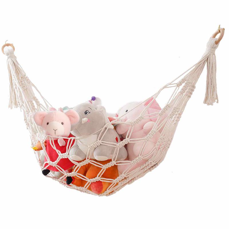 Kids Outdoor Hammock - Makrome hamak Net oyuncaklar depolama Boho