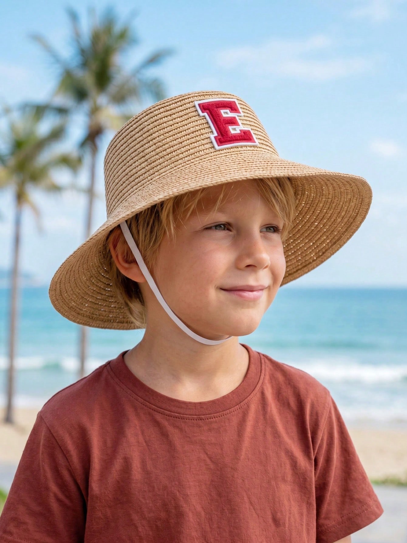 1 adet 3-8Y erkek kahve yay ha - Kids Outdoor Hat incelemesi ve fiyatı