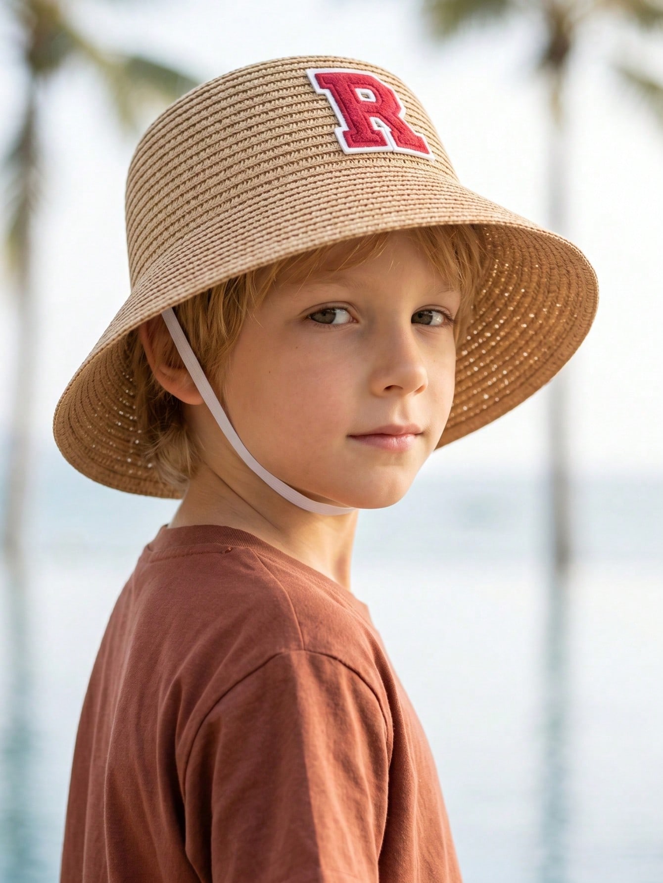 1 adet 3-8Y erkek kahve yay ha - Kids Outdoor Hat incelemesi ve fiyatı