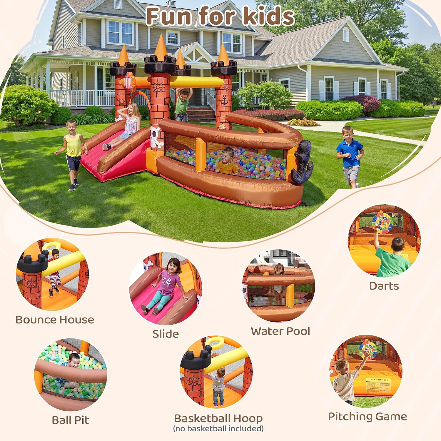 3-8 Yaş Çocuklar İçin Şişme Oy - Kids Outdoor Inflatable incelemesi ve fiyatı