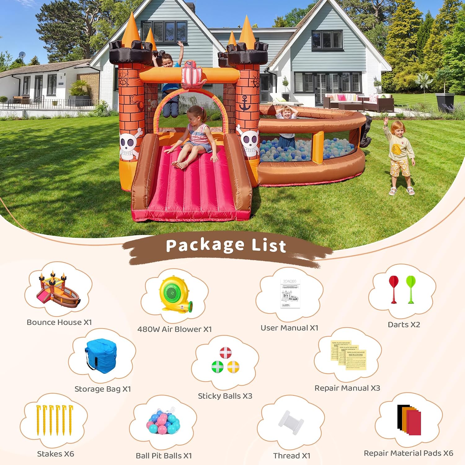 3-8 Yaş Çocuklar İçin Şişme Oy - Kids Outdoor Inflatable incelemesi ve fiyatı