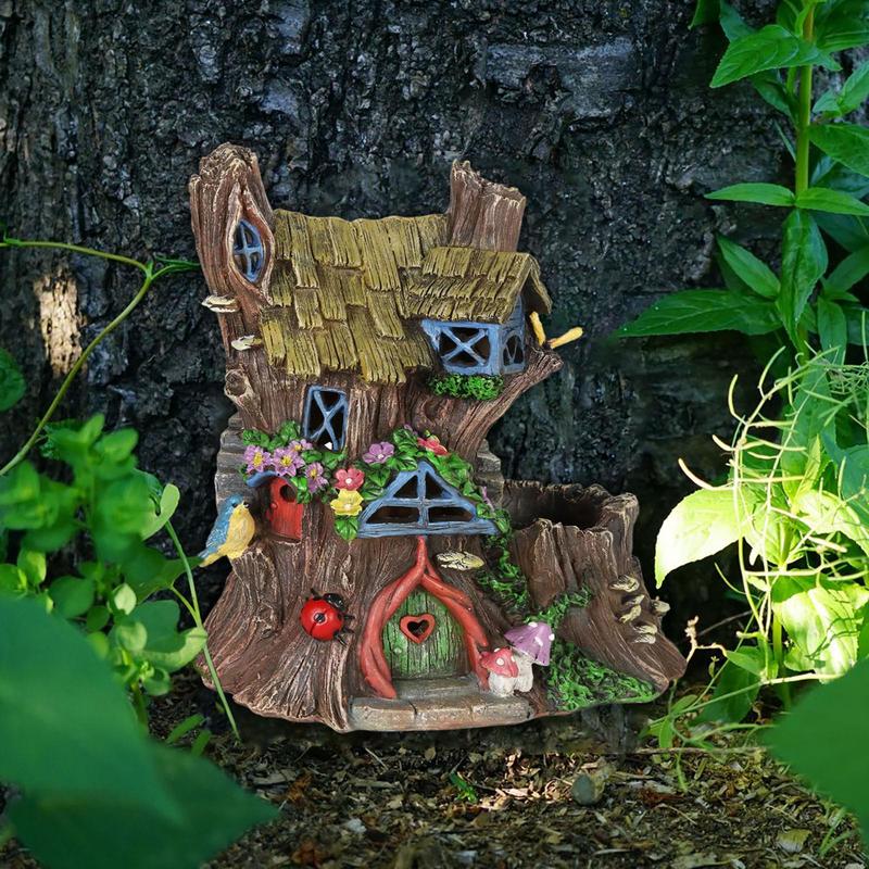 Ağaç yüzleri dekor açık Mini a - Kids Outdoor Fairy Garden incelemesi ve fiyatı