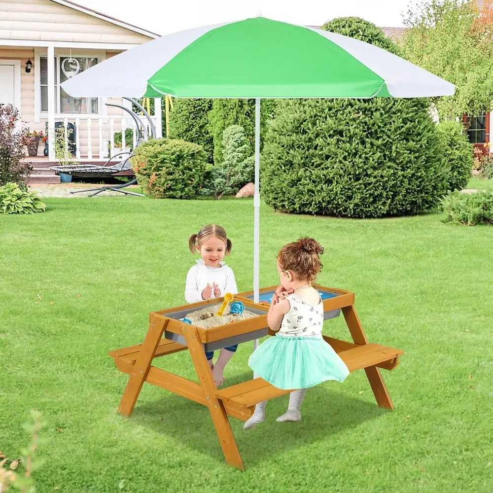 3'ü 1 Arada Yüksekliği Ayarlan - Kids Outdoor Table With Umbrella incelemesi ve fiyatı