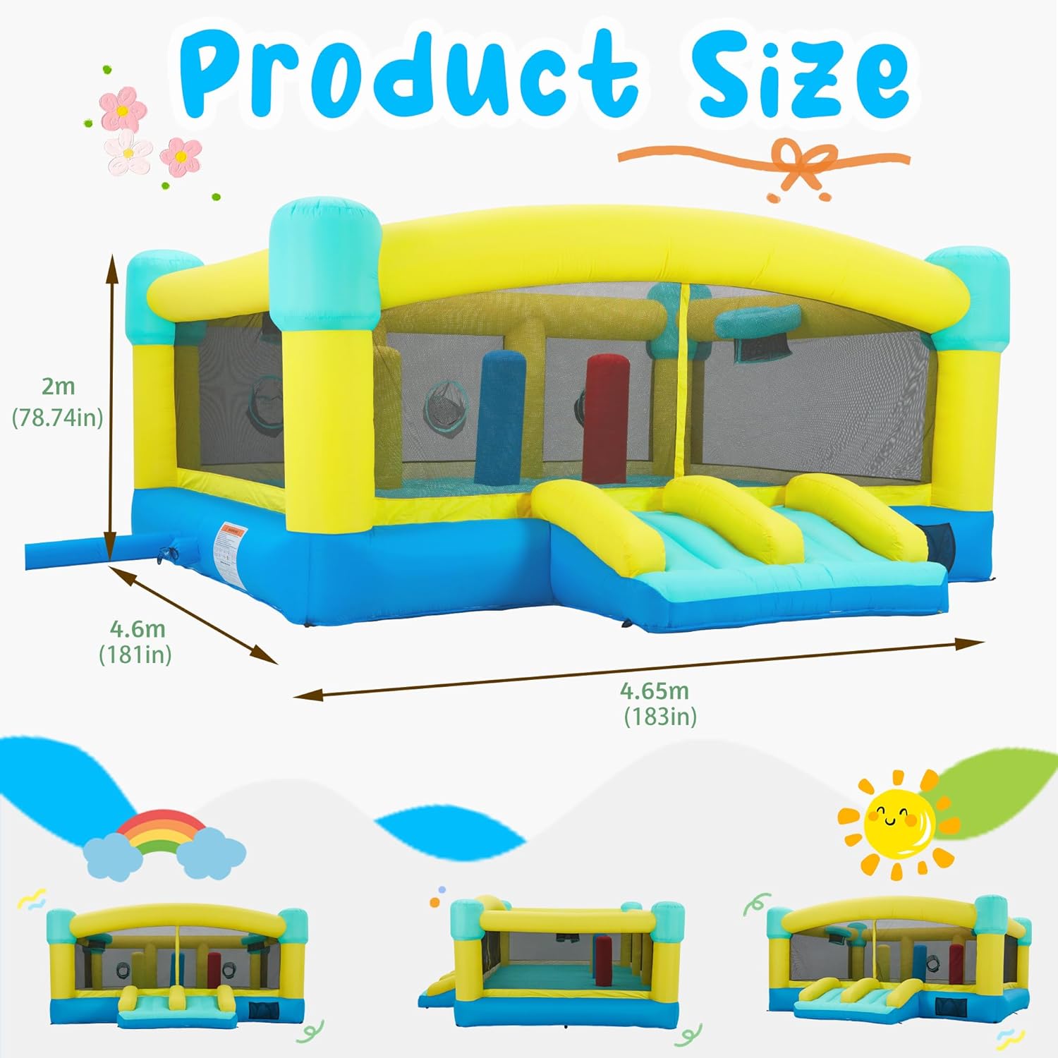 Büyük Zıplama Evi, 15 x 14.8 F - Kids Outdoor Inflatable incelemesi ve fiyatı