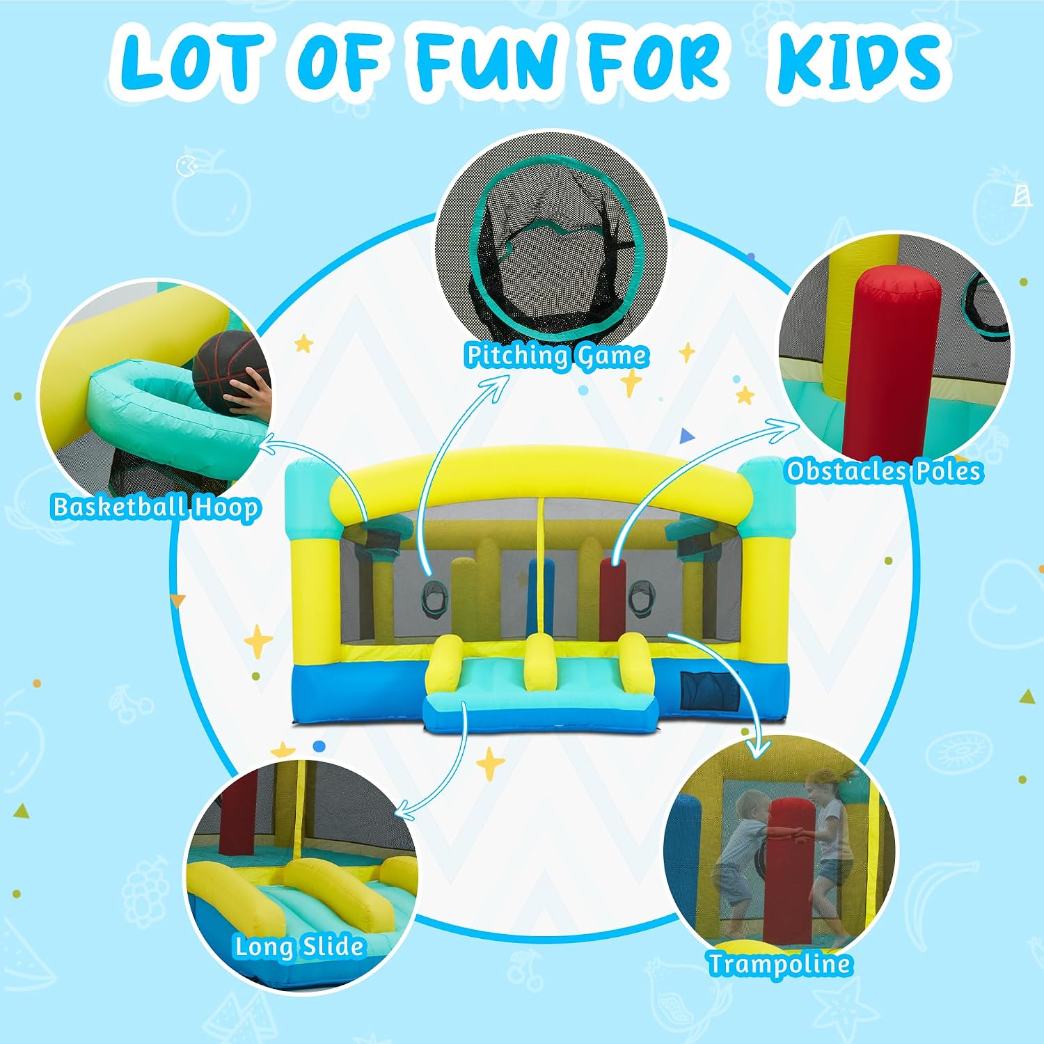 Büyük Zıplama Evi, 15 x 14.8 F - Kids Outdoor Inflatable incelemesi ve fiyatı