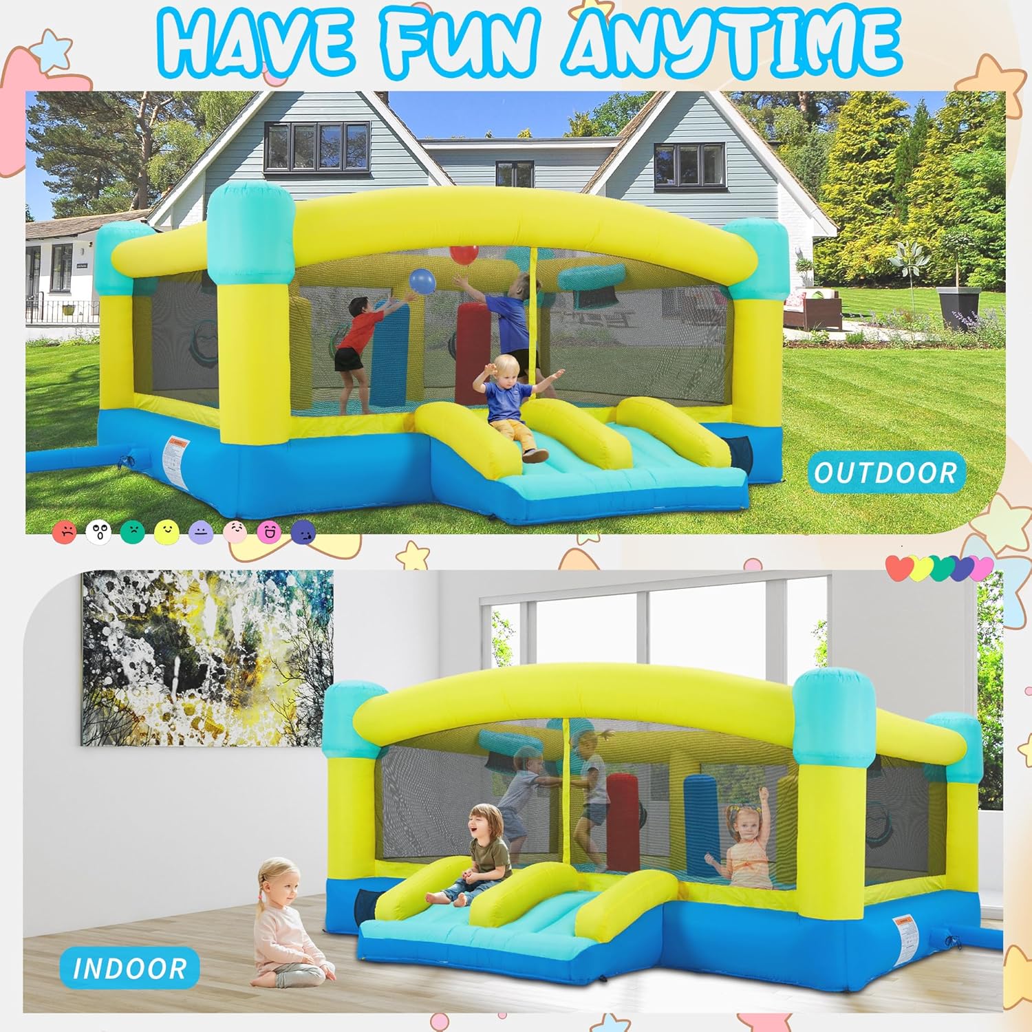 Büyük Zıplama Evi, 15 x 14.8 F - Kids Outdoor Inflatable incelemesi ve fiyatı