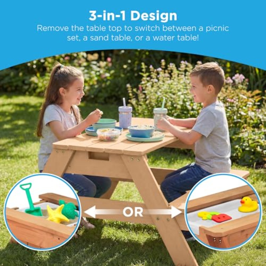 Açık hava çocuk piknik masası, - Kids Outdoor Table With Umbrella incelemesi ve fiyatı