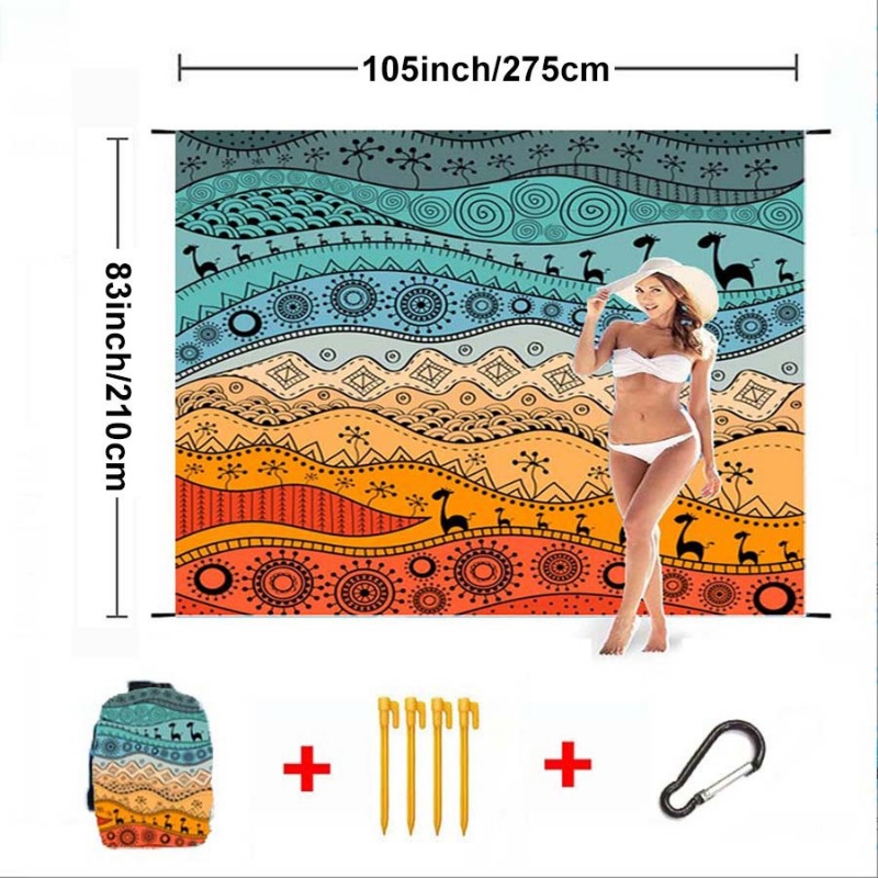 Büyük plaj battaniyesi su geçi - Kids Outdoor Mat Waterproof incelemesi ve fiyatı