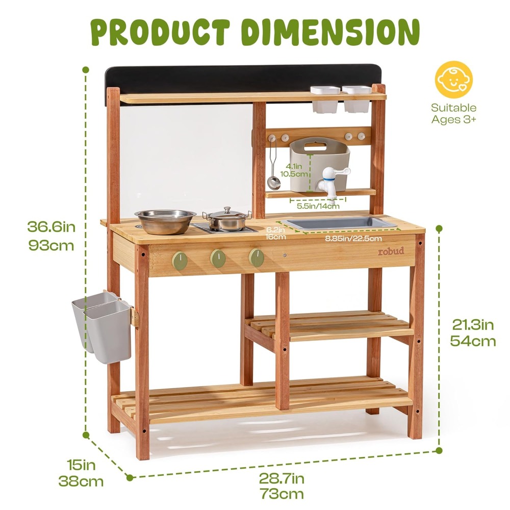 ABD'den Gönderilen Ahşap Çamur - Kids Outdoor Sink incelemesi ve fiyatı