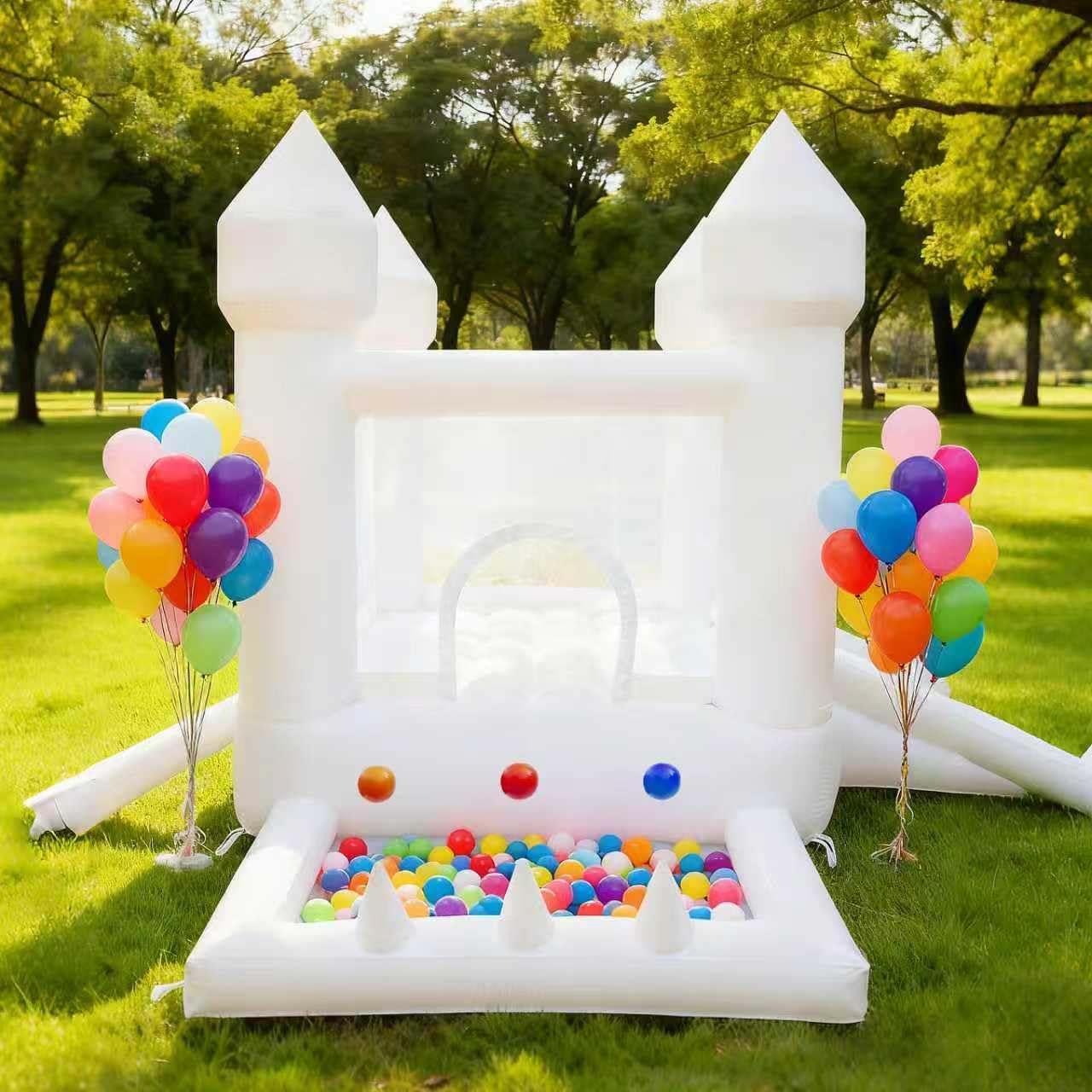 Beyaz Zıplama Evi, İç ve Dış M - Kids Outdoor Inflatable incelemesi ve fiyatı