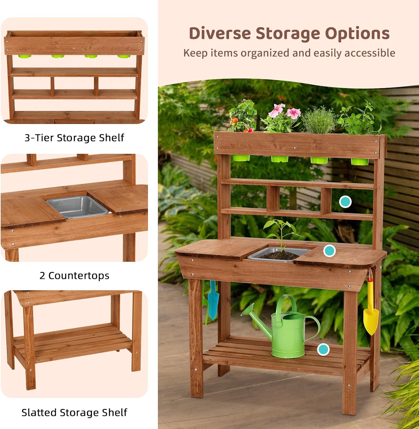 Çocuklar için Lavabolu Saksı S - Kids Outdoor Sink incelemesi ve fiyatı