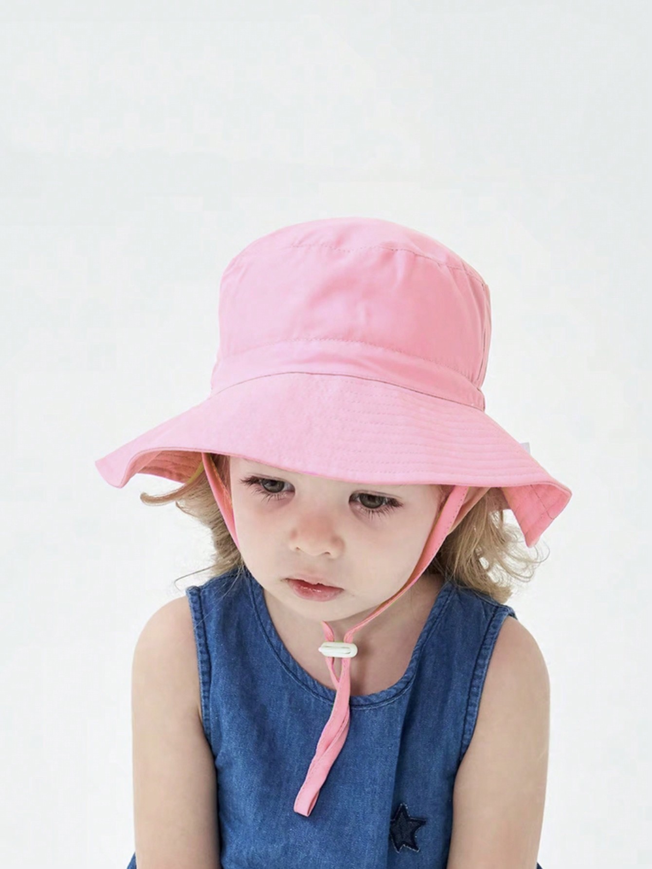 1 adet pembe düz üst kova şapk - Kids Outdoor Hat incelemesi ve fiyatı