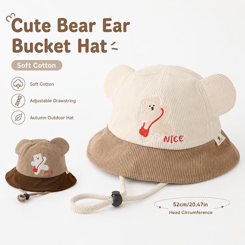 Çocuklar için Ayı Kulaklı Kova - Kids Outdoor Hat incelemesi ve fiyatı