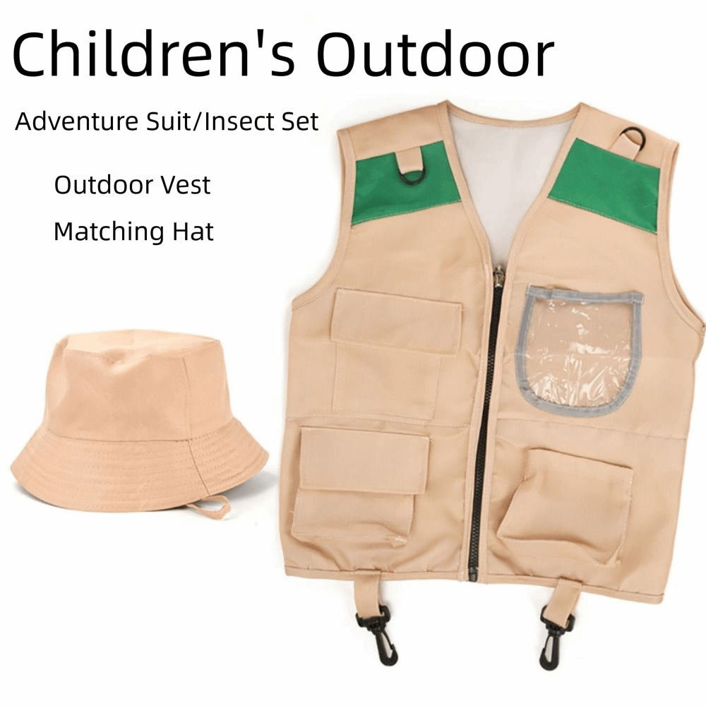 Çok Renkli Kaşif Şapkası Yelek - Kids Outdoor Adventure Kit incelemesi ve fiyatı