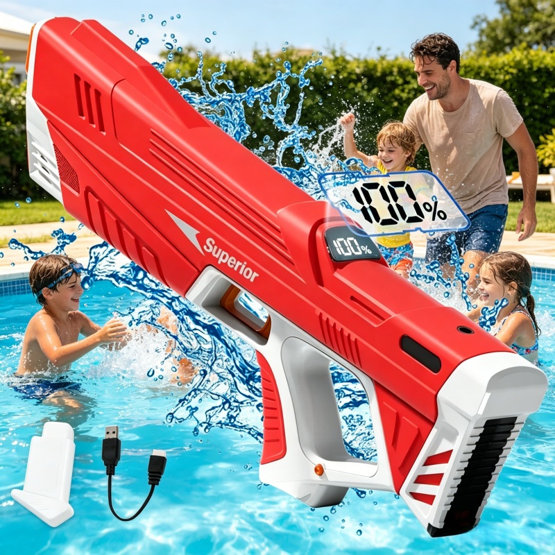 Yetişkinler ve Çocuklar için E - Water Gun Soaker incelemesi ve fiyatı