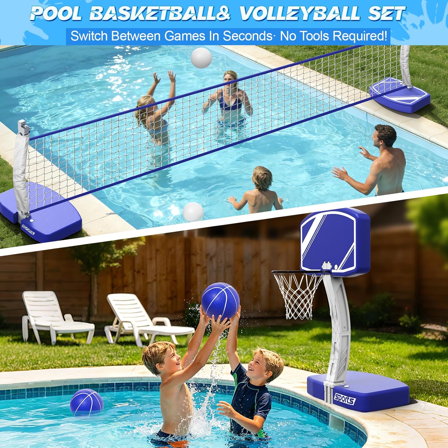 2'si 1 Arada Havuz Basketbol P - Kids Outdoor Volleyball Net incelemesi ve fiyatı