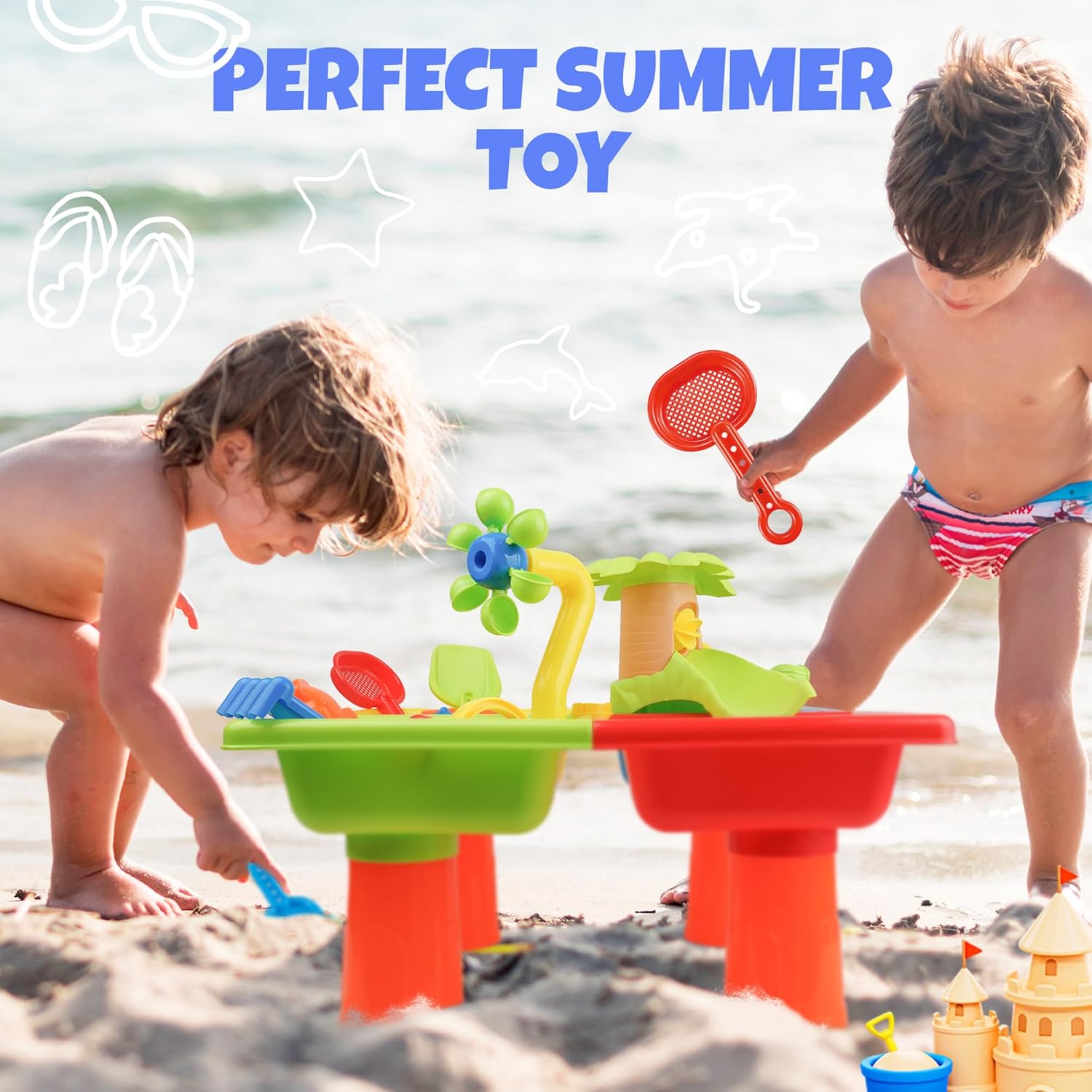 4 In 1 Çocuklar Su ve Kum Açık - Kids Outdoor Sensory Table incelemesi ve fiyatı