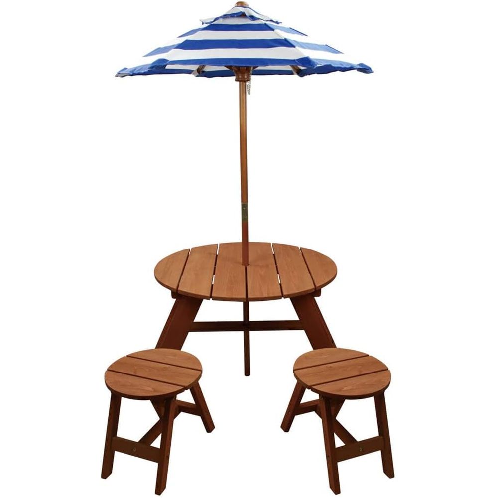 Sağlam Yuvarlak Ahşap Masa Tak - Kids Outdoor Table And Chairs With Umbrella incelemesi ve fiyatı