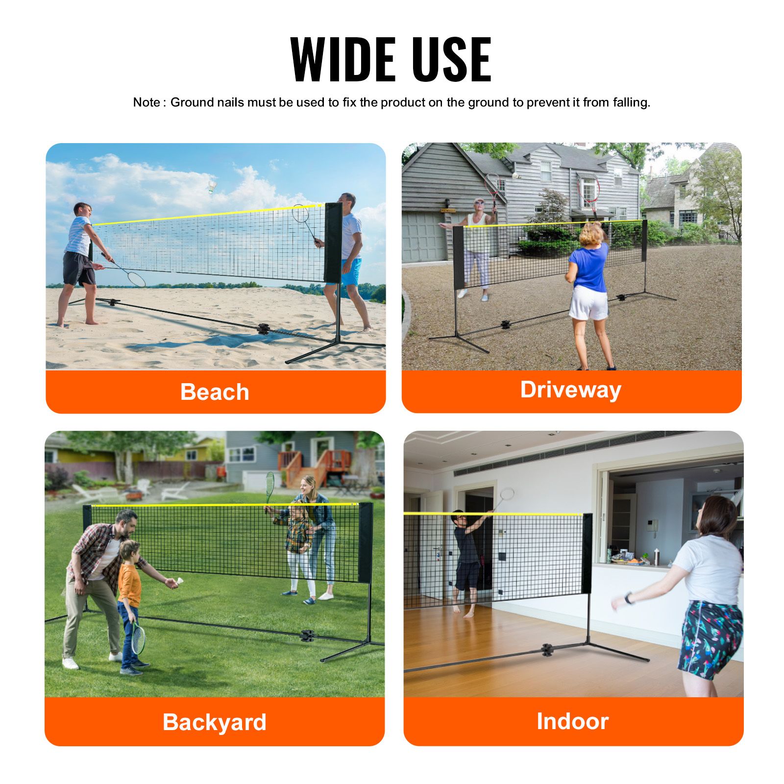 Badminton Filesi, Yüksekliği A - Kids Outdoor Volleyball Net incelemesi ve fiyatı