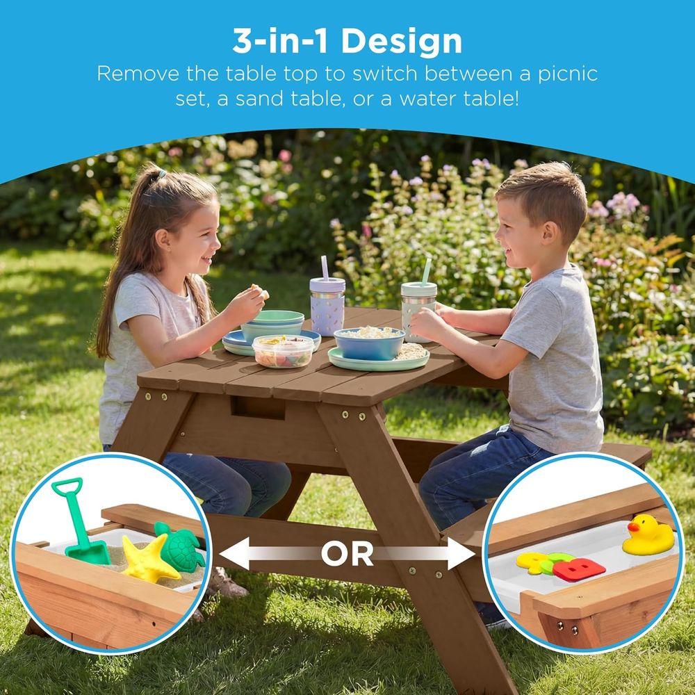 Çocuklar için Şemsiyeli Piknik - Kids Outdoor Table With Umbrella incelemesi ve fiyatı