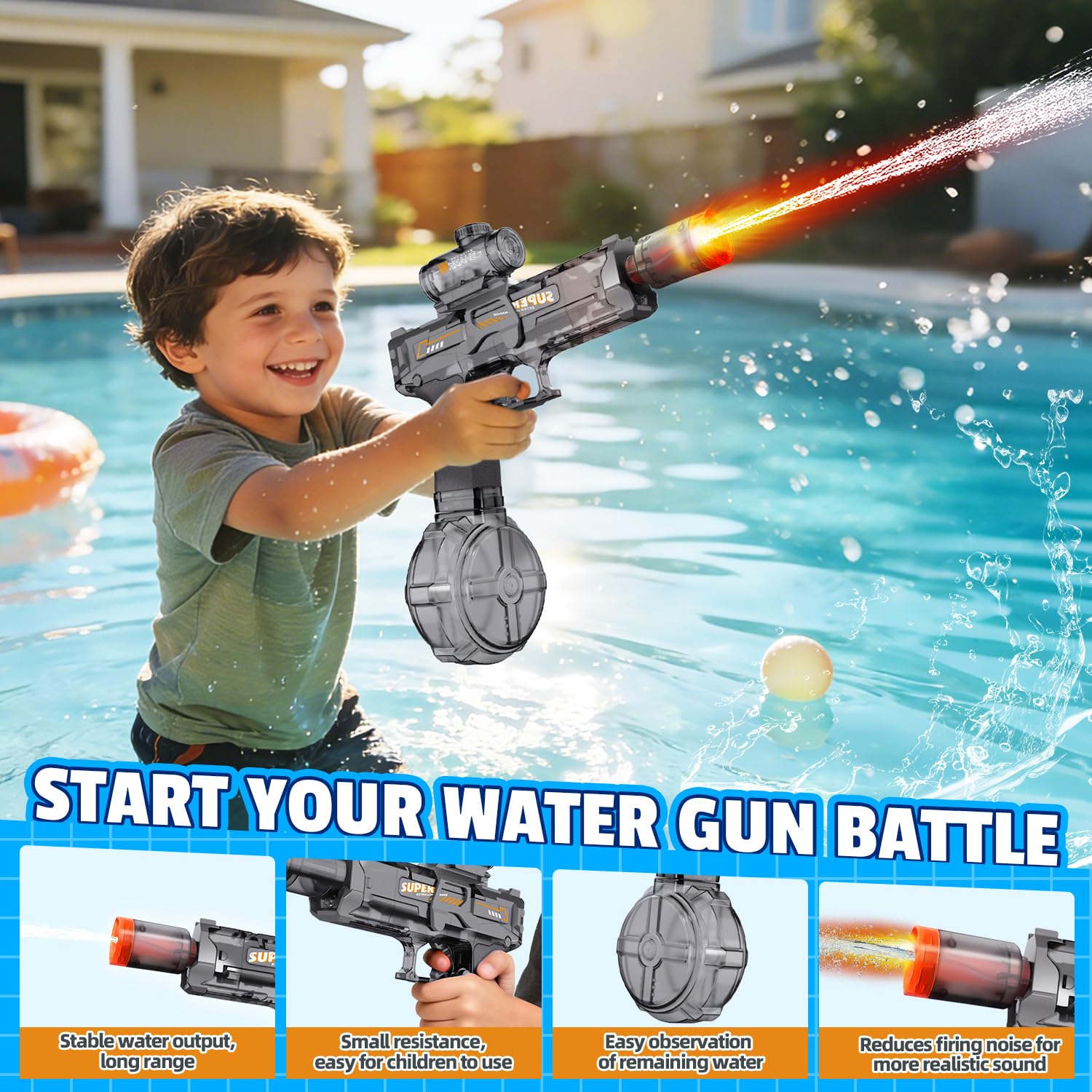 Çocuklar ve Yetişkinler için E - Water Gun Soaker incelemesi ve fiyatı